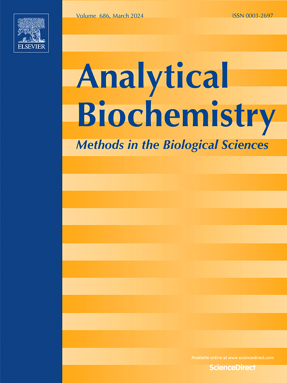 Go to journal home page - Analytical Biochemistry